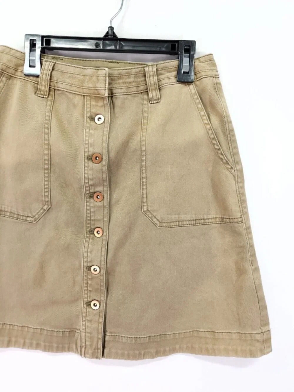 Anthropologie Pilcro and The Letterpress Sun-Faded Utility Skirt Size 0 26x18 - Picture 3 of 11